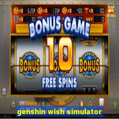 genshin wish simulator